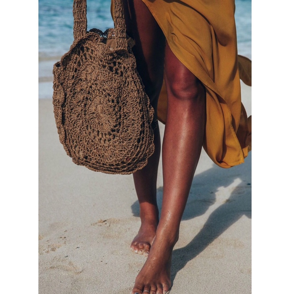 HENDRIX Raffia Festival Boho Tote Bag NEW - Picture 3 of 8